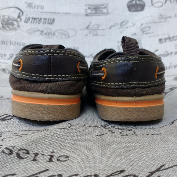 Carters RICHIE Slip-On Brown Baby Toddler Shoes - Picture 4 of 8